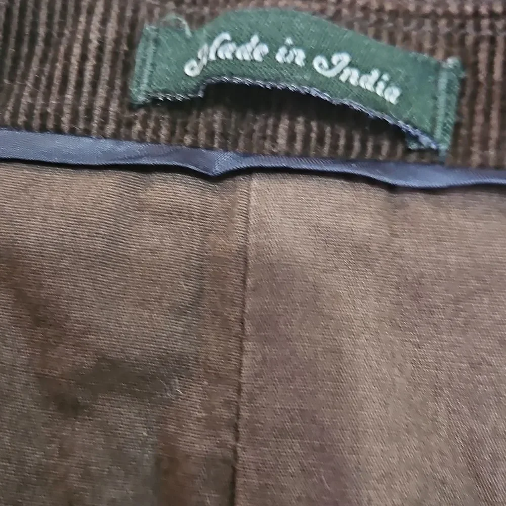 J Crew Men's Brown Corduroy Jacket Size XL
